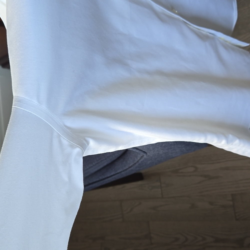 Blu by Polifroni White Mens Dress Shirt, 14 1/2, Like New Condition. - Picture 7 of 9
